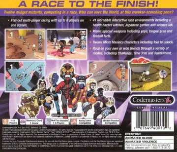 FoxKids.com - Micro Maniacs Racing (US) box cover back